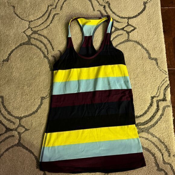 Lululemon Striped‎ Tank - Picture 1 of 3